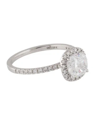 Pre-owned Engagement Ring 1.71ctw Lab-grown Diamond  In Multi