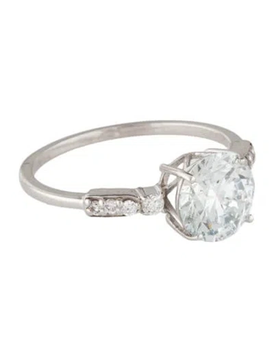 Pre-owned Engagement Ring 1.73ctw Lab-grown Diamond  In Multi