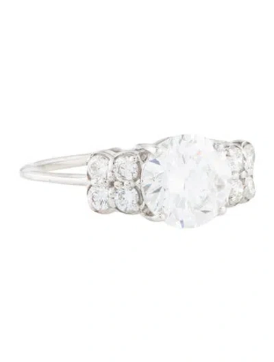 Pre-owned Engagement Ring 1.75ct Lab-grown Diamond  In Multi