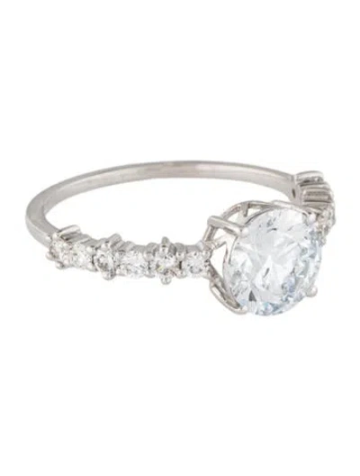 Pre-owned Engagement Ring 1.76ctw Lab-grown Diamond  In Multi