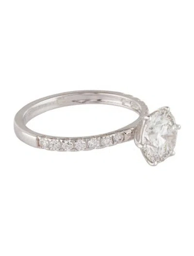 Pre-owned Engagement Ring 1.88ctw Lab-grown Diamond  In Multi
