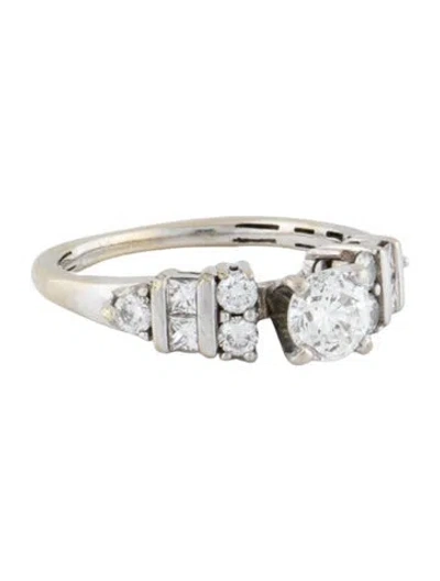 Pre-owned Engagement Ring 18k 1.04ctw Diamond  In Multi