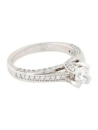 Pre-owned Engagement Ring 18k 1.10ctw Diamond  In Multi