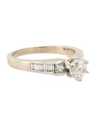 Pre-owned Engagement Ring 18k 1.41ctw Diamond  In Multi