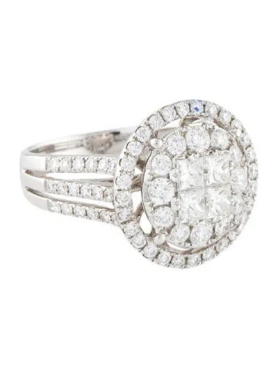 Pre-owned Engagement Ring 18k 2.00ctw Diamond  In Multi