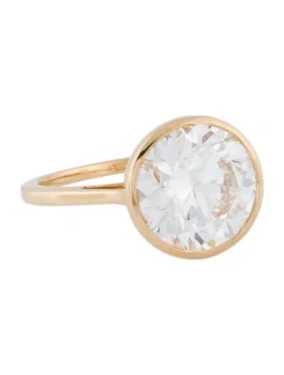 Pre-owned Engagement Ring 18k 5.00ctw Lab-grown Diamond  In Multi