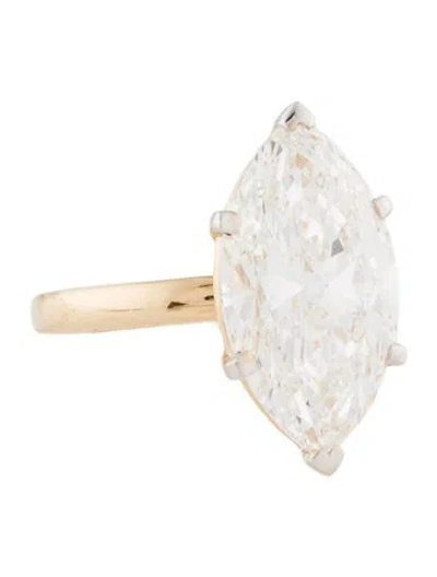 Pre-owned Engagement Ring 18k 6.11ct Lab-grown Diamond Ring In Multi