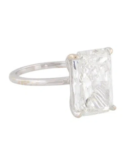 Pre-owned Engagement Ring 18k 7.14ct Lab-grown Diamond  In Multi