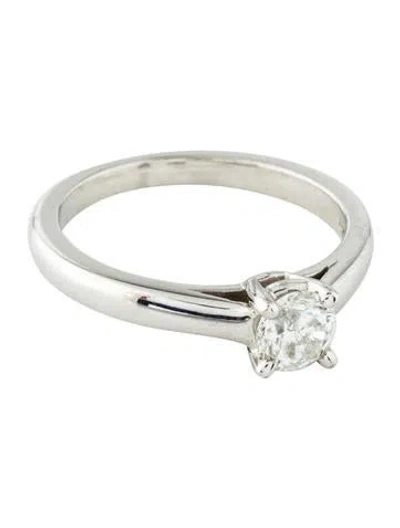 Pre-owned Engagement Ring 18k Diamond  In Multi