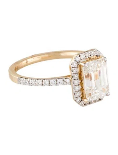 Pre-owned Engagement Ring 1.90ctw Lab-grown Diamond  In Multi