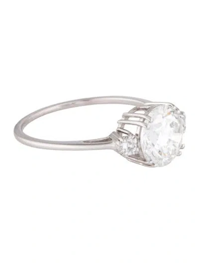 Pre-owned Engagement Ring 1.93ct Lab-grown Diamond  In Multi