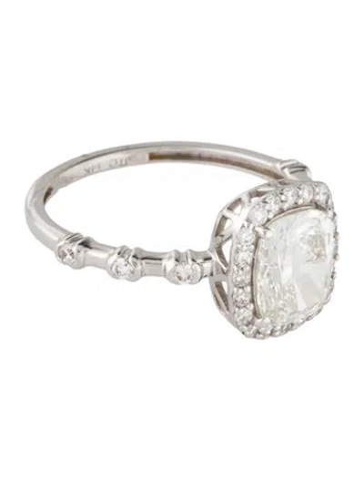 Pre-owned Engagement Ring 1.93ctw Lab- Grown Diamond  In Multi