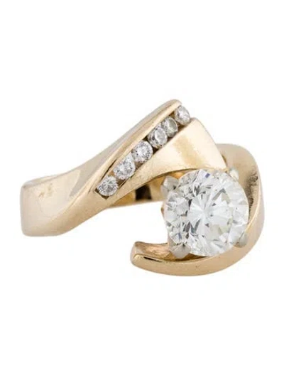 Pre-owned Engagement Ring 1.96ctw Diamond  In Multi