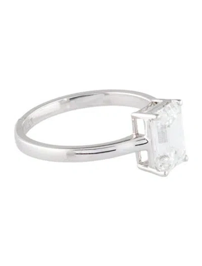 Pre-owned Engagement Ring 1.97ct Lab-grown Diamond Solitaire  In Multi