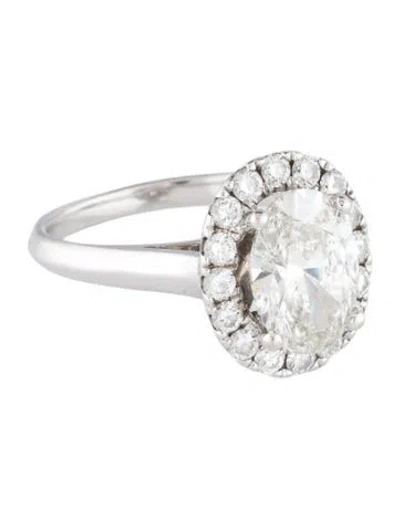 Pre-owned Engagement Ring 2.00ct Lab-grown Diamond Halo  In Multi