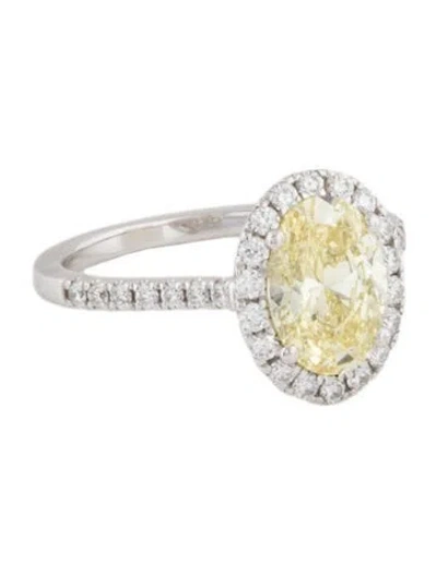 Pre-owned Engagement Ring 2.00ct Lab-grown Diamond Halo  In Multi