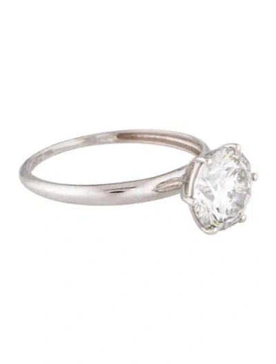 Pre-owned Engagement Ring 2.00ct Lab-grown Diamond Solitaire  In Multi