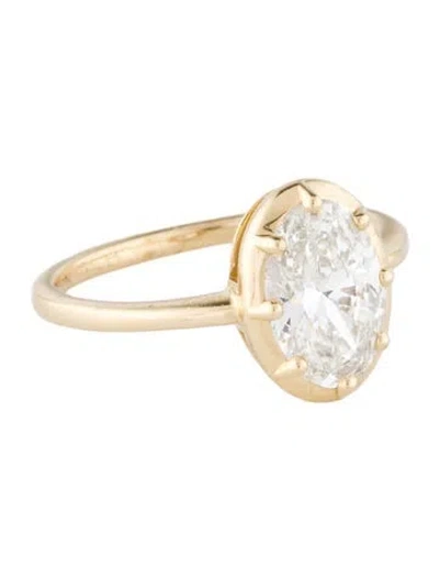 Pre-owned Engagement Ring 2.01ct Lab-grown Diamond Engagament Ring In Multi