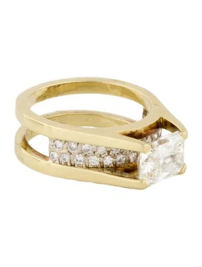 Pre-owned Engagement Ring 2.01ct Lab-grown Diamond  In Multi