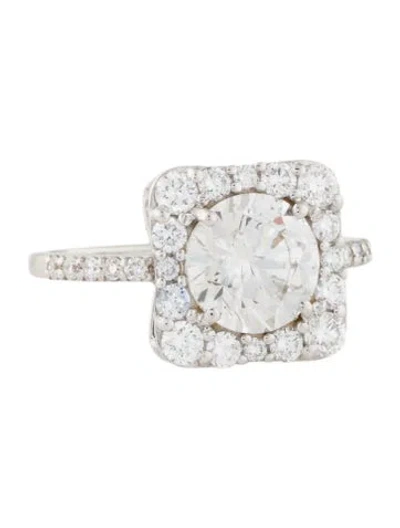 Pre-owned Engagement Ring 2.02ct Lab-grown Diamond  In Multi