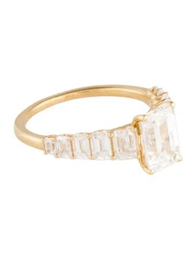 Pre-owned Engagement Ring 2.02ct Lab-grown Diamond  In Multi