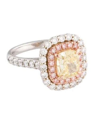 Pre-owned Engagement Ring 2.02ct Lab-grown Diamond  In Multi