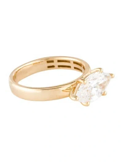 Pre-owned Engagement Ring 2.02ct Lab-grown Diamond Solitaire  In Multi