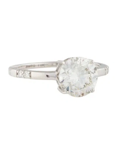 Pre-owned Engagement Ring 2.03ct Lab-grown Diamond  In Multi