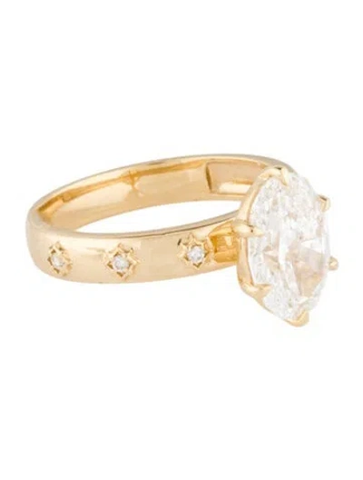 Pre-owned Engagement Ring 2.03ct Lab-grown Diamond  In Multi