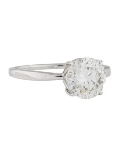 Pre-owned Engagement Ring 2.04ct Lab-grown Diamond  In Multi