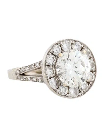 Pre-owned Engagement Ring 2.05ct Diamond  In Multi