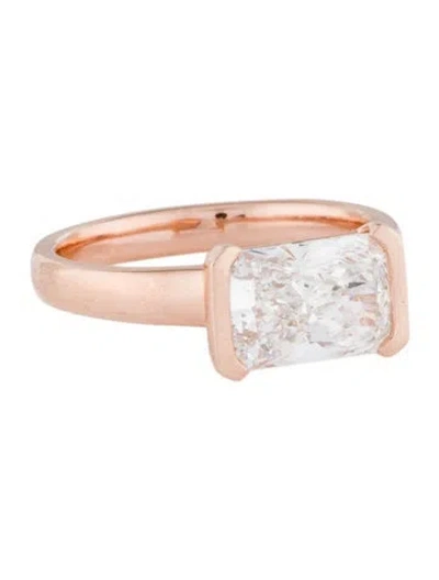 Pre-owned Engagement Ring 2.05ct Lab-grown Diamond Solitaire  In Multi
