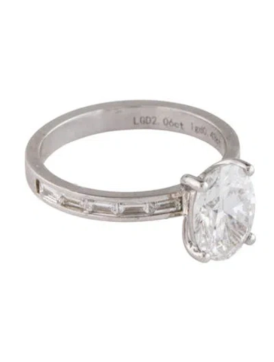 Pre-owned Engagement Ring 2.06ct Lab-grown Diamond Enagagement Ring In Multi
