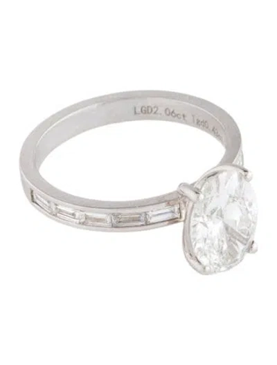 Pre-owned Engagement Ring 2.06ct Lab-grown Diamond Enagegement Ring In Multi