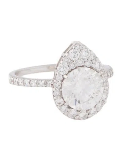 Pre-owned Engagement Ring 2.06ct Lab-grown Diamond  In Multi