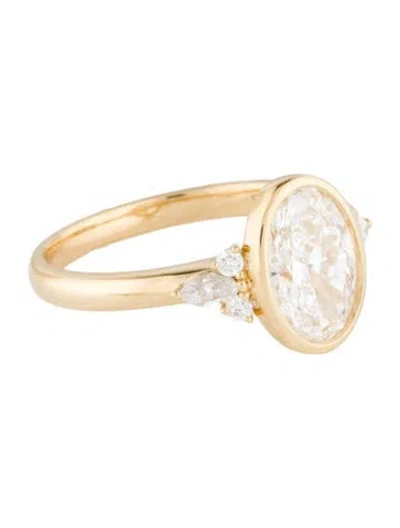 Pre-owned Engagement Ring 2.06ct Lab-grown Diamond  In Multi