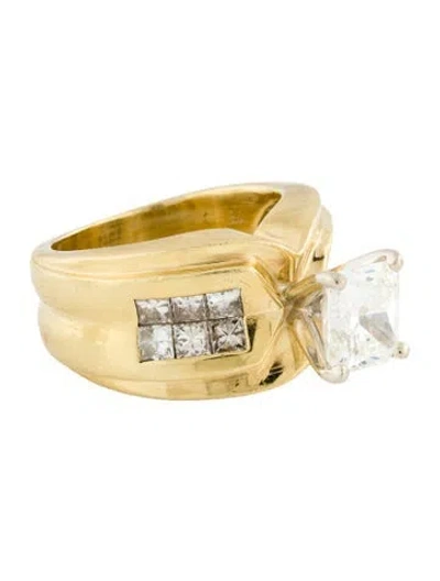 Pre-owned Engagement Ring 2.07ct Diamond  In Multi