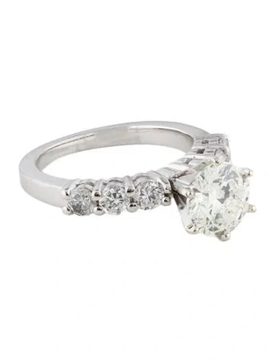 Pre-owned Engagement Ring 2.07ct Diamond  In Multi