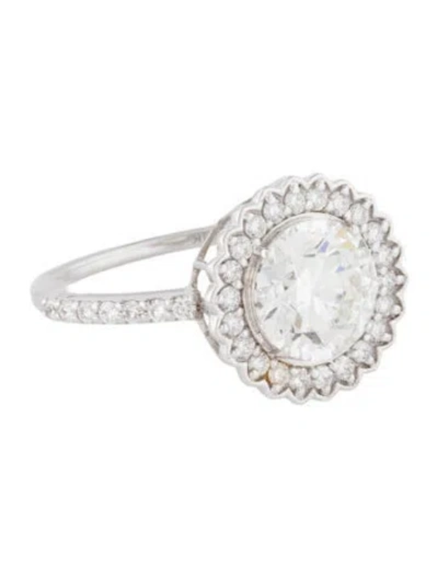 Pre-owned Engagement Ring 2.07ct Lab-grown Diamond  In Multi