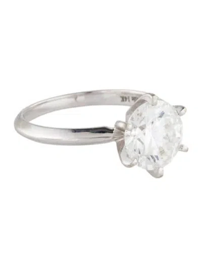 Pre-owned Engagement Ring 2.07ct Lab-grown Diamond  In Multi