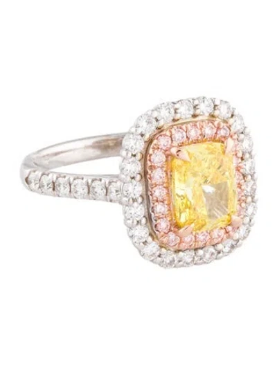 Pre-owned Engagement Ring 2.07ct Lab-grown Diamond  In Multi