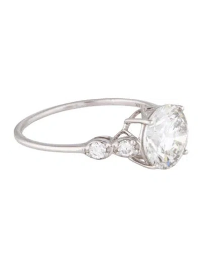 Pre-owned Engagement Ring 2.08ct Lab-grown Diamond  In Multi