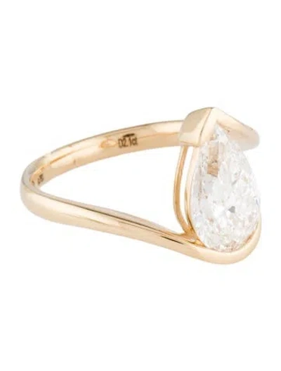 Pre-owned Engagement Ring 2.10ct Lab-grown Diamond  In Multi