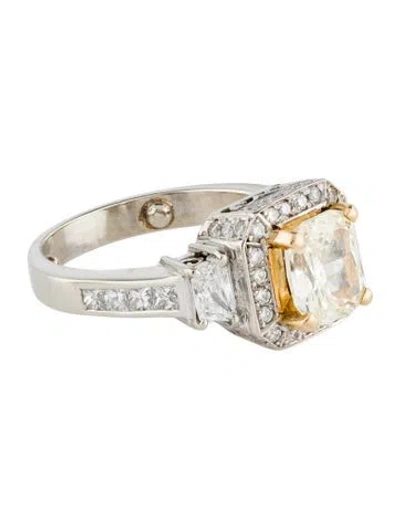 Pre-owned Engagement Ring 2.13ct Diamond  In Multi