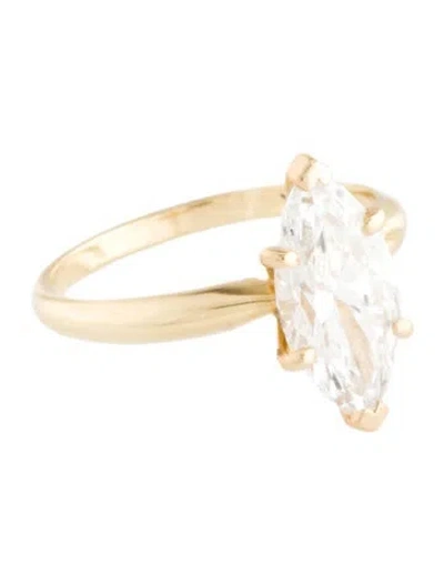 Pre-owned Engagement Ring 2.25ct Lab-grown Diamond  In Multi