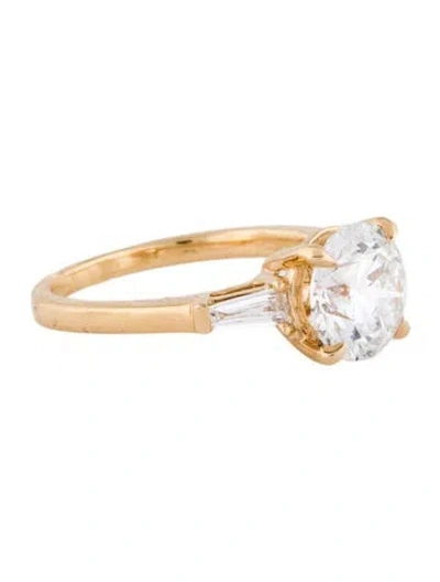 Pre-owned Engagement Ring 2.35ct Lab-grown Diamond  In Multi