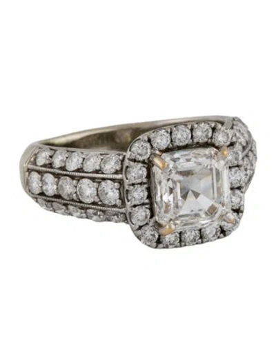 Pre-owned Engagement Ring 2.40ct Lab-grown Diamond  In Multi