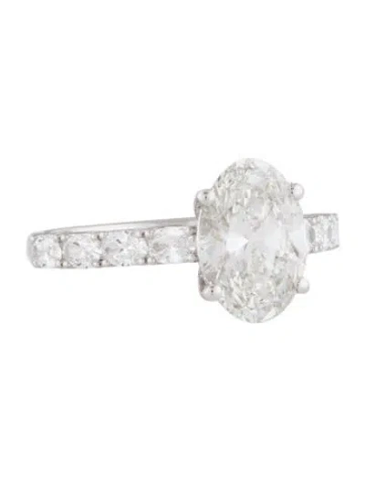 Pre-owned Engagement Ring 2.50ct Lab-grown Diamond  In Multi