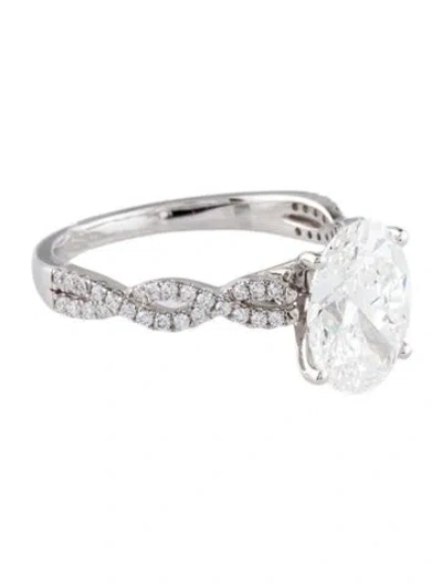 Pre-owned Engagement Ring 2.50ctw Lab-grown Diamond  In Multi