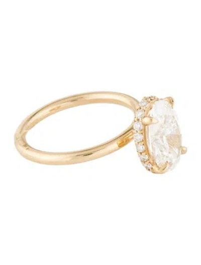 Pre-owned Engagement Ring 2.51ct Lab-grown Diamond  In Multi